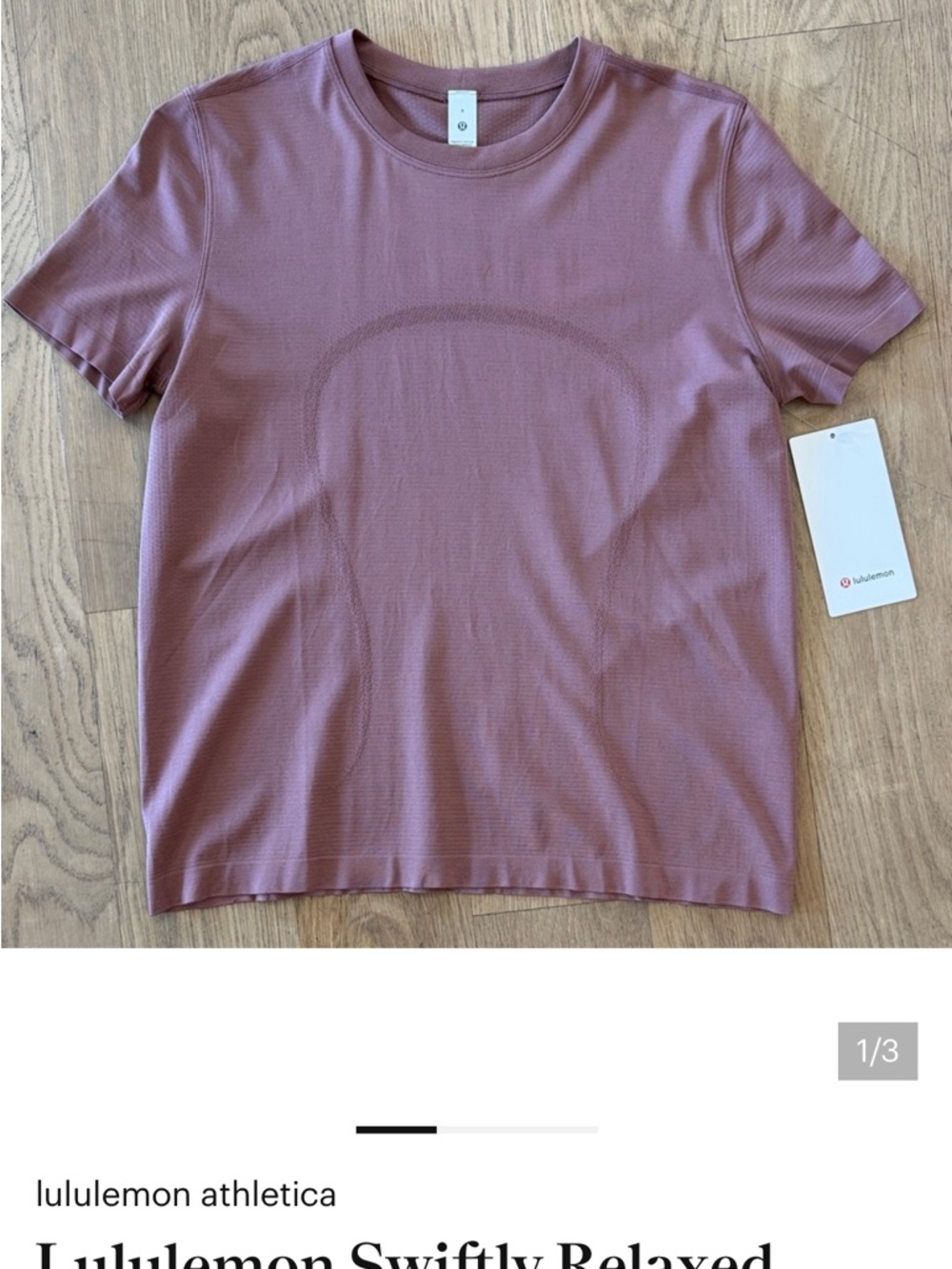 lululemon athletica Short Sleeve Tee in Dusty Rose